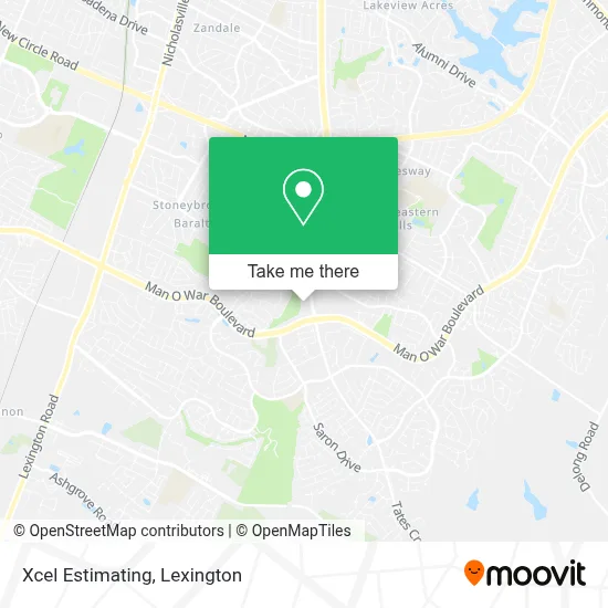 Xcel Estimating map