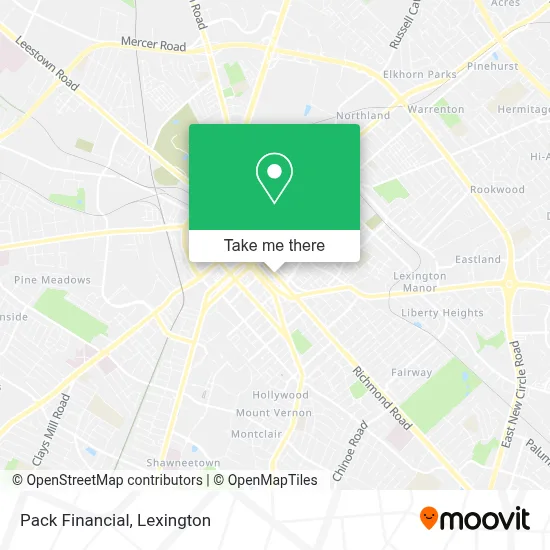 Pack Financial map