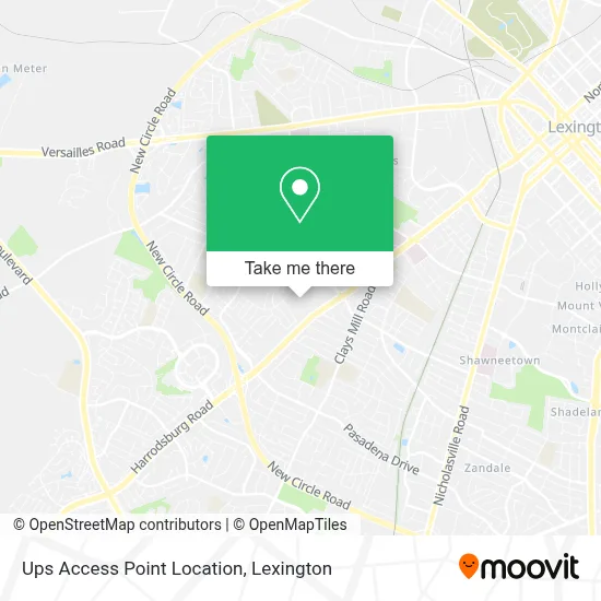 Ups Access Point Location map