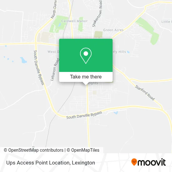 Ups Access Point Location map