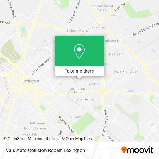 Vals Auto Collision Repair map