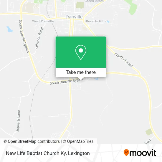 New Life Baptist Church Ky map