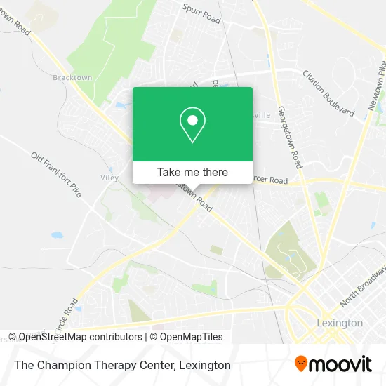 The Champion Therapy Center map