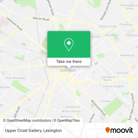 Upper Crust Gallery map