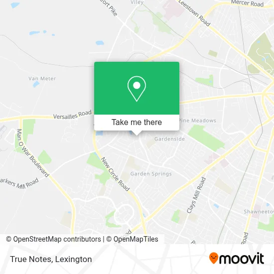 True Notes map