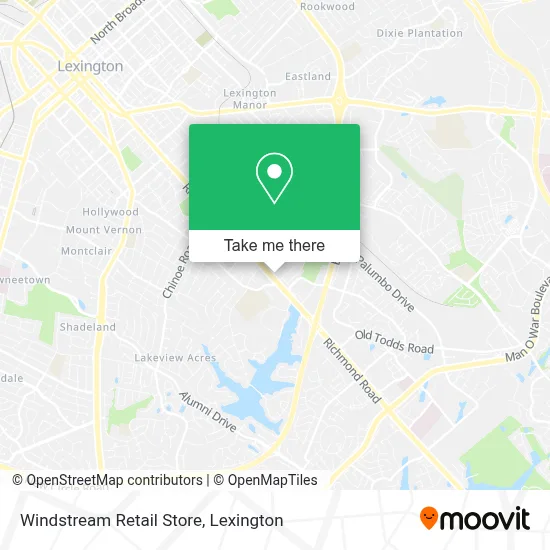 Windstream Retail Store map