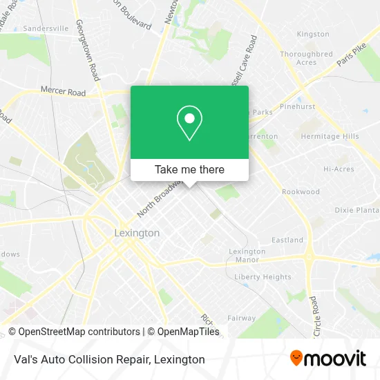 Val's Auto Collision Repair map