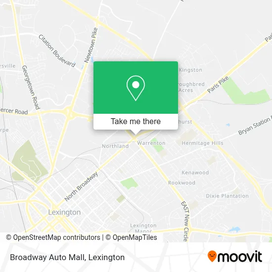 Broadway Auto Mall map