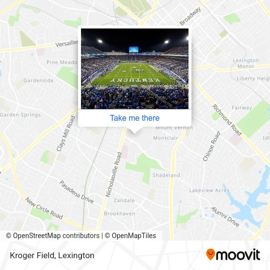 Kroger Field map