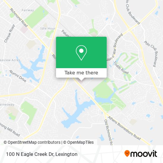 100 N Eagle Creek Dr map