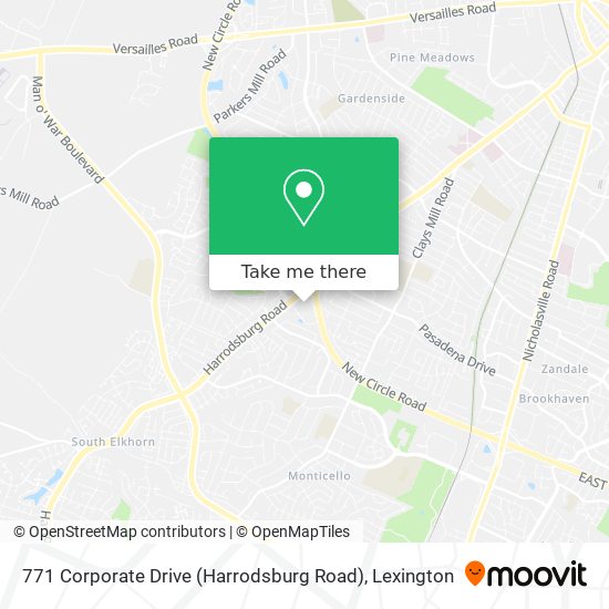 Mapa de 771 Corporate Drive (Harrodsburg Road)