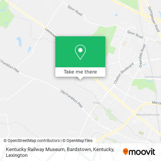 Kentucky Railway Museum, Bardstown, Kentucky map