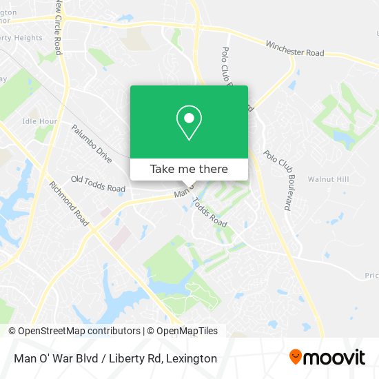 Mapa de Man O' War Blvd / Liberty Rd