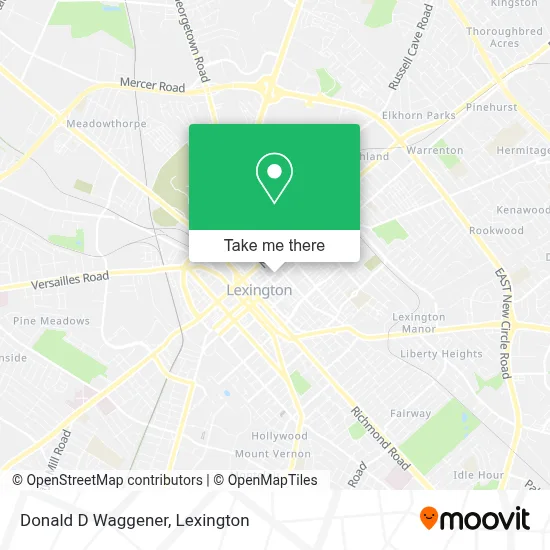 Donald D Waggener map