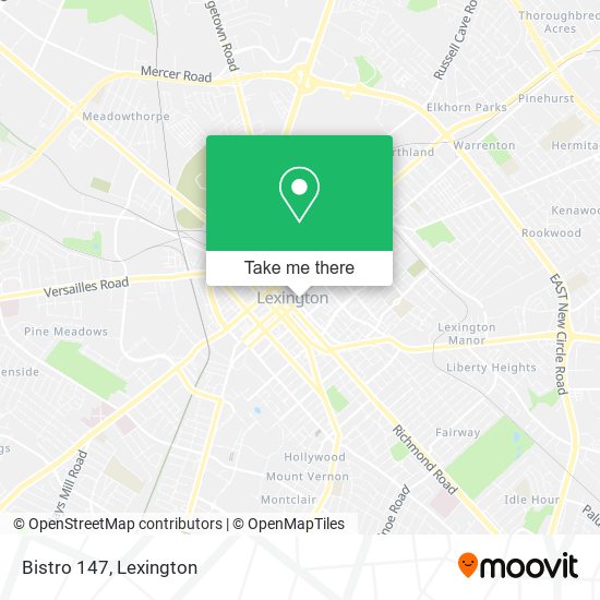 Mapa de Bistro 147