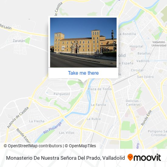 mapa Monasterio De Nuestra Señora Del Prado