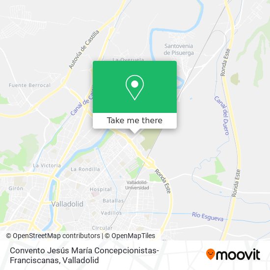Convento Jesús María Concepcionistas-Franciscanas map