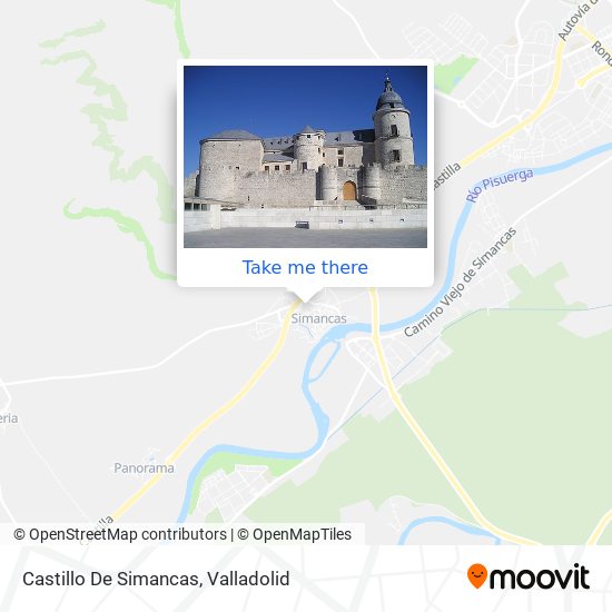 mapa Castillo De Simancas