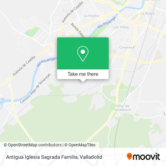 Antigua Iglesia Sagrada Familia map