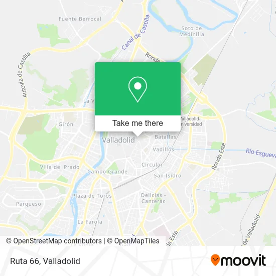 Ruta 66 map