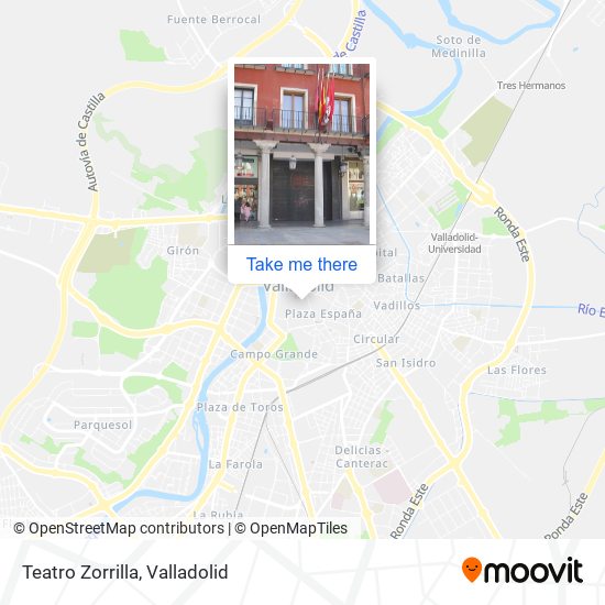 Teatro Zorrilla map