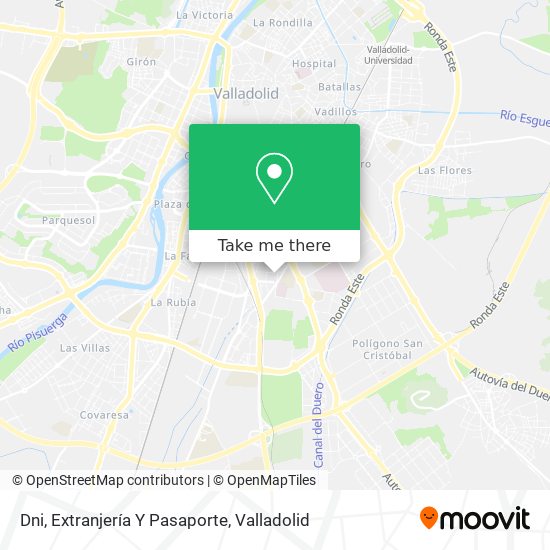 Dni, Extranjería Y Pasaporte map