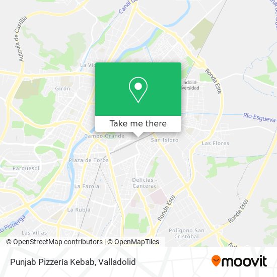 Punjab Pizzería Kebab map
