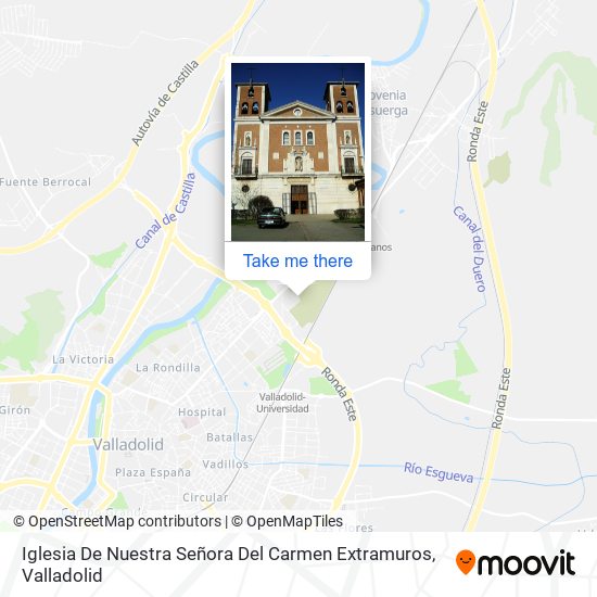 mapa Iglesia De Nuestra Señora Del Carmen Extramuros