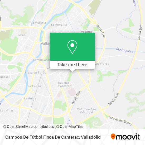 Campos De Fútbol Finca De Canterac map
