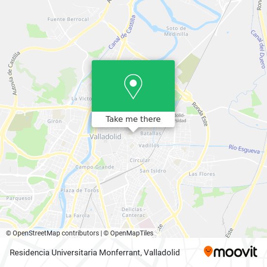 Residencia Universitaria Monferrant map