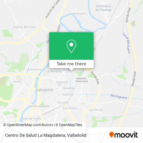 mapa Centro De Salud La Magdalena