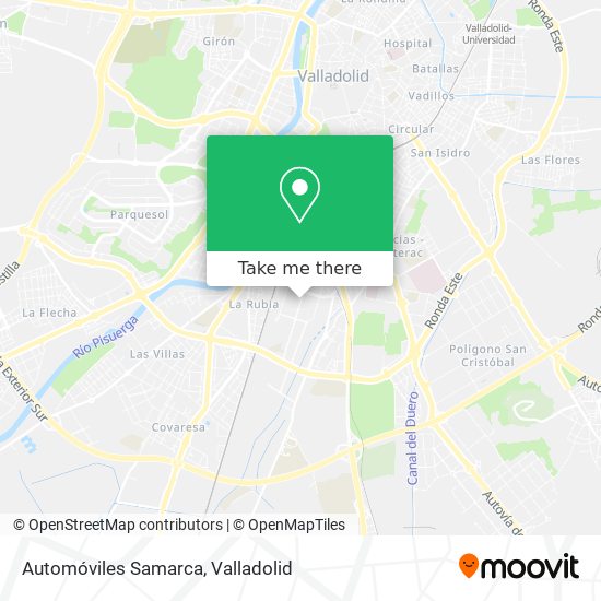 Automóviles Samarca map