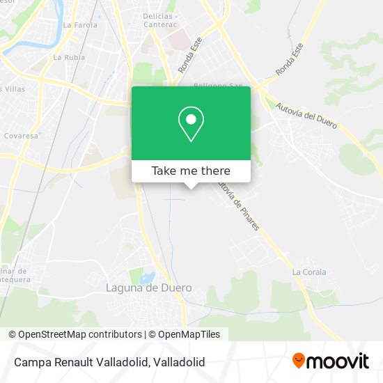 Campa Renault Valladolid map