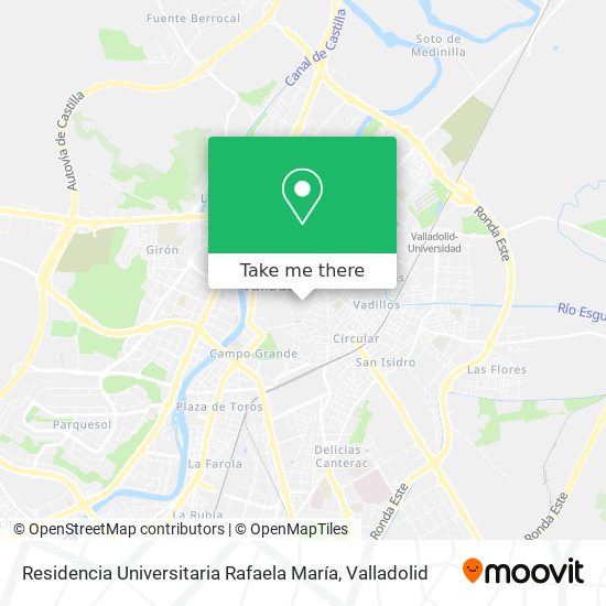 Residencia Universitaria Rafaela María map