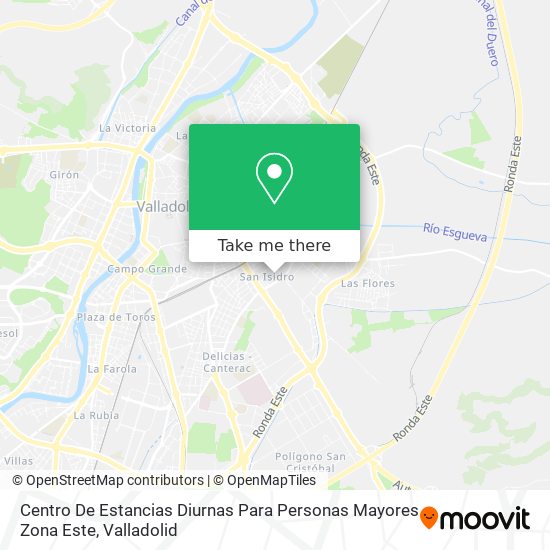 Centro De Estancias Diurnas Para Personas Mayores Zona Este map