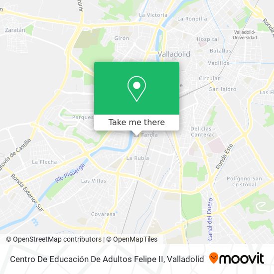 Centro De Educación De Adultos Felipe II map