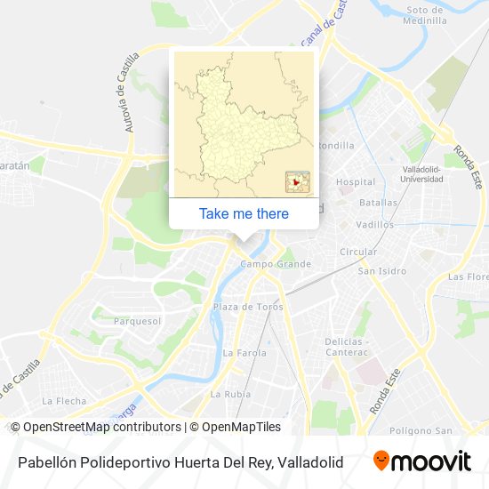 mapa Pabellón Polideportivo Huerta Del Rey