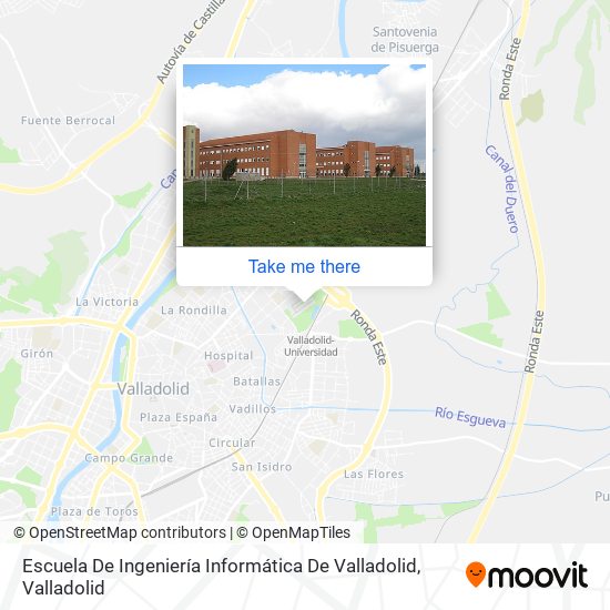 mapa Escuela De Ingeniería Informática De Valladolid