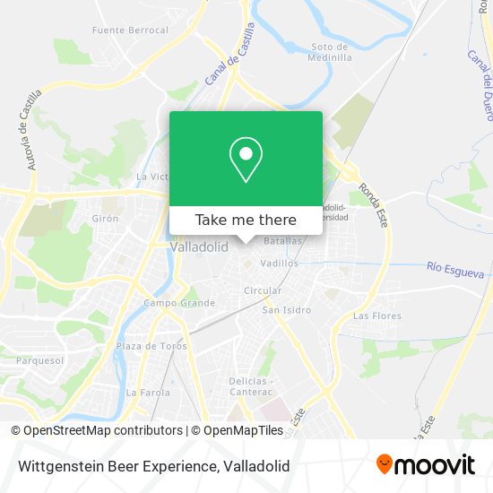 mapa Wittgenstein Beer Experience