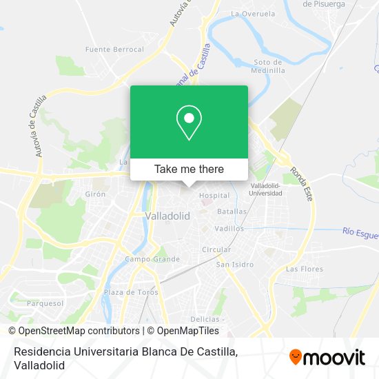 Residencia Universitaria Blanca De Castilla map