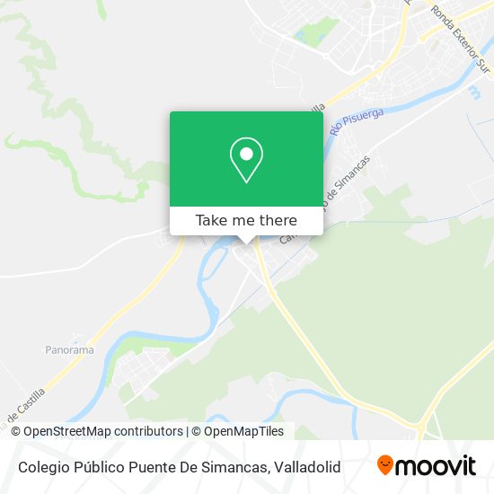 mapa Colegio Público Puente De Simancas