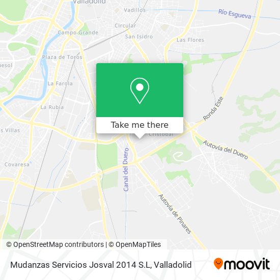 Mudanzas Servicios Josval 2014 S.L map