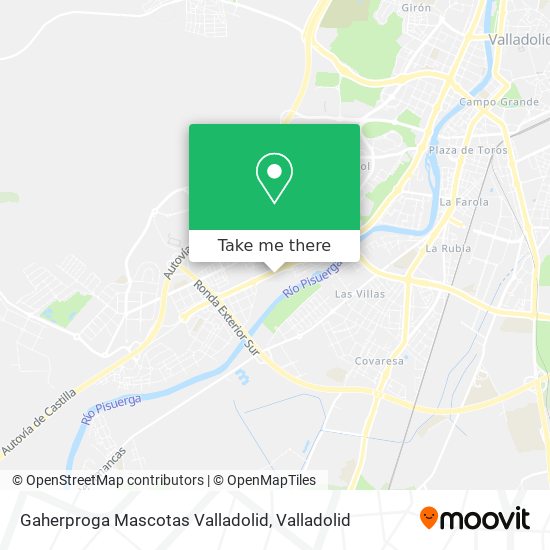 Gaherproga Mascotas Valladolid map