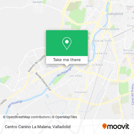 Centro Canino La Malena map