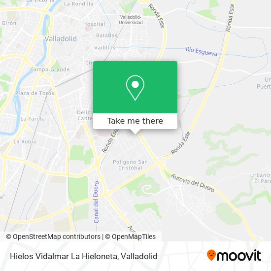 Hielos Vidalmar La Hieloneta map