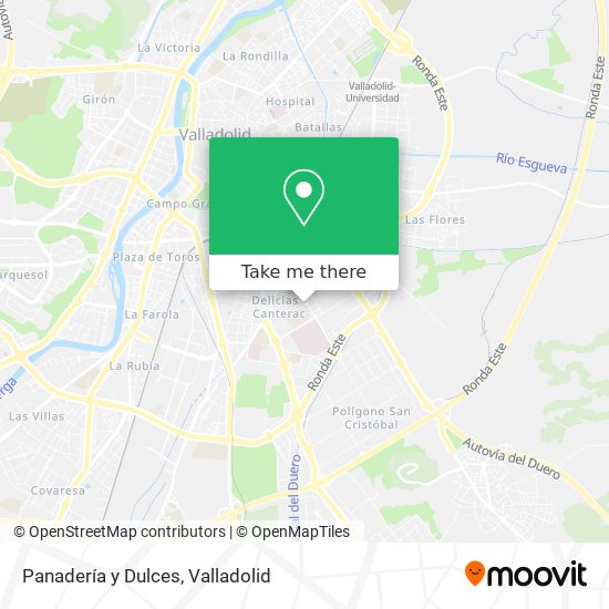 Panadería y Dulces map