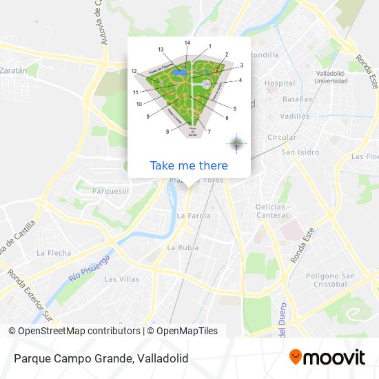 mapa Parque Campo Grande