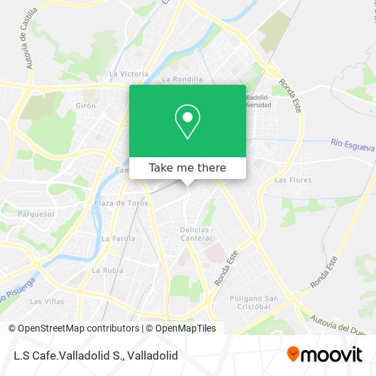 L.S Cafe.Valladolid S. map