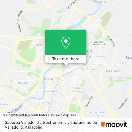 mapa Saborea Valladolid :: Gastronomía y Enoturismo de Valladolid