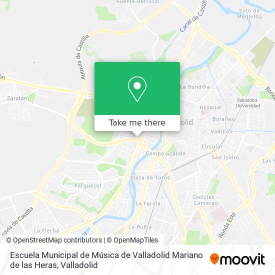 Escuela Municipal de Música de Valladolid Mariano de las Heras map